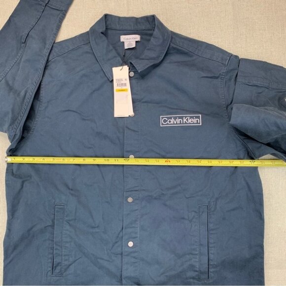 Calvin Klein Mens Relaxed Fit Box Logo Shirt Size M - Picture 9 of 10